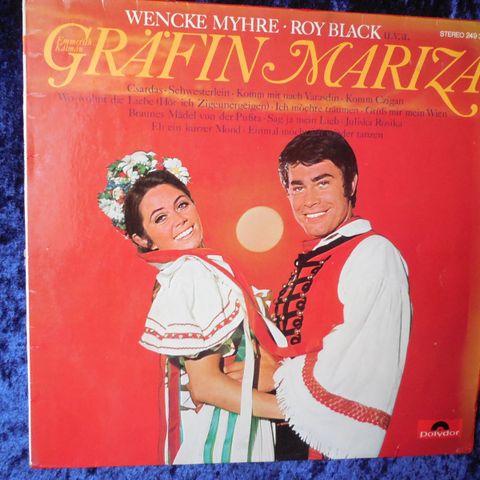 WENCHE MYHRE & ROY BLACK - GRÄFIN MARIZA - SJELDEN LP - JOHNNYROCK