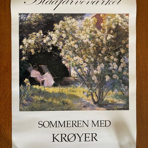 Blaafarveværket Sommeren med Krøyer 2. mai - 30. september 1992. Plakat.