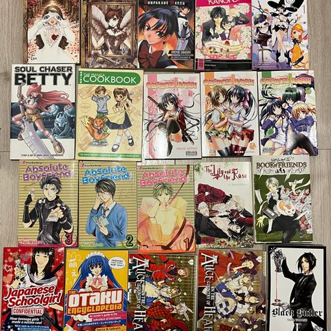 Forskjellig Manga Bøker