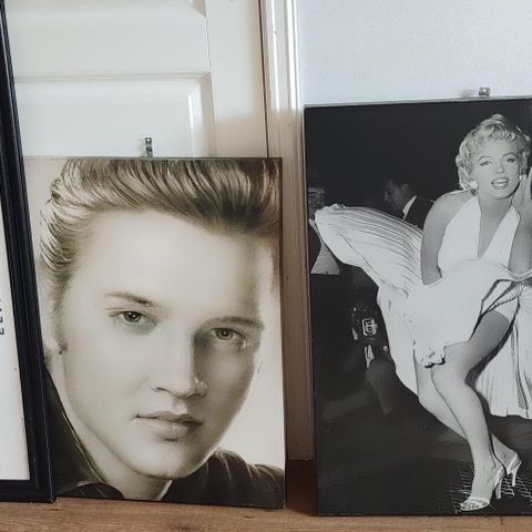 Diverse Elvis Presley Marilyn monroe James Dean bilder