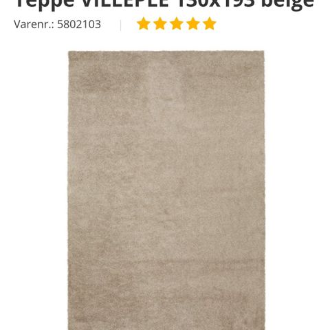 Ny teppe beige 130x193