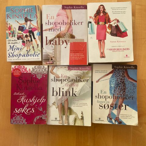 Sophie Kinsella bøker - Shopoholiker-serien