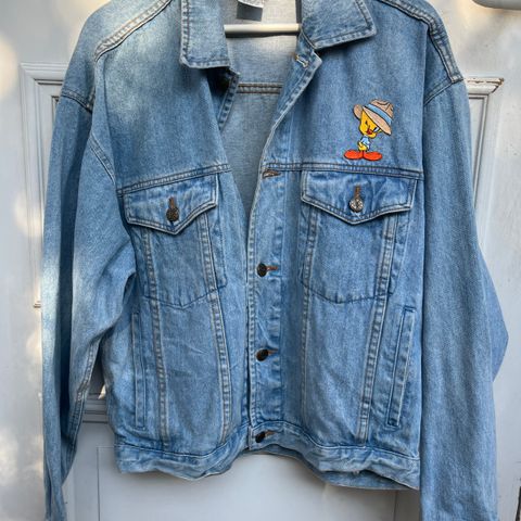 Vintage looney tunes denim jakke