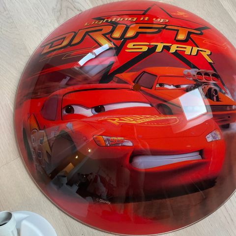 Disney Lightning mcqueen taklampe, barnelampe