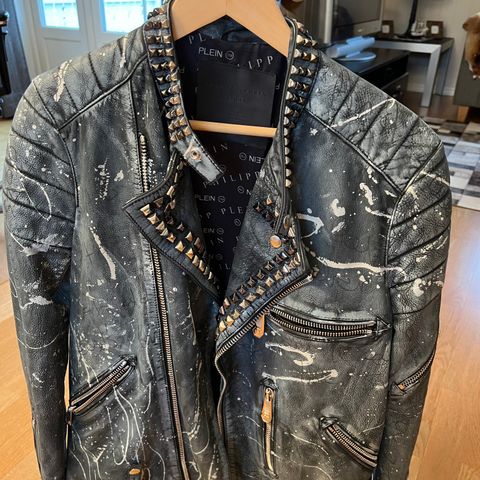 Helt ny Philipp Plein leather biker all