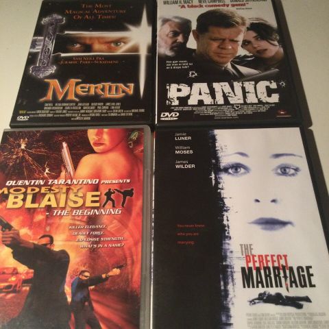 Perfect Marriage - Modesty Blaise - Panic - Merlin.       Norske tekster