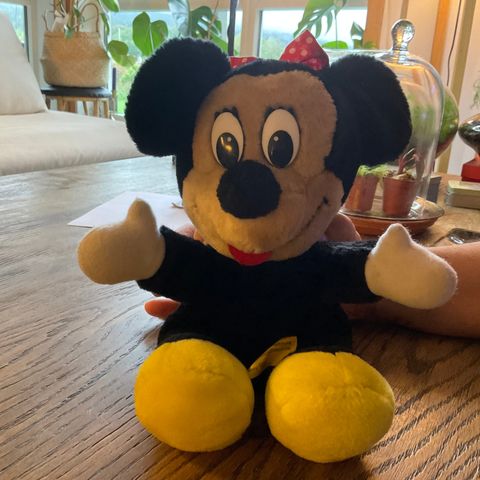 Minnie Mouse bamse retro