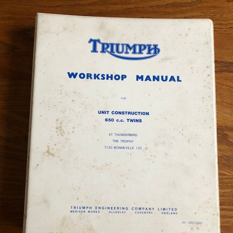 Triumph workshop manual 1963-1970