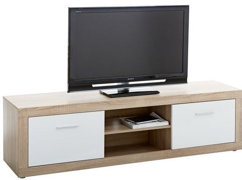 TV-bord FAVRBO eik/hvit fra JYSK nesten som ny