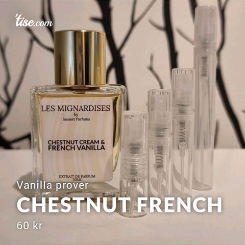 Chestnut Cream and French Vanilla parfyme prøver
