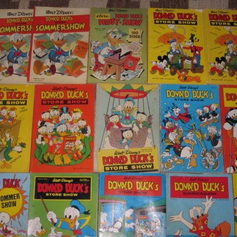 Stor lot Donald Ducks Show f.o.m 1958 (andre utgivelse i serien)