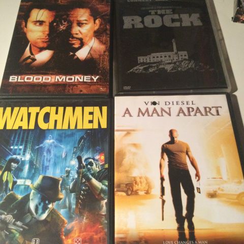 A Man Apart - Watchmen - The Rock - Blood Money.      Norske tekster