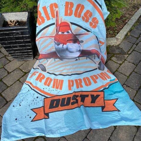 Brukt Disney Planes Dusty sengesett 140x200 cm + putetrekk 50x 70 cm