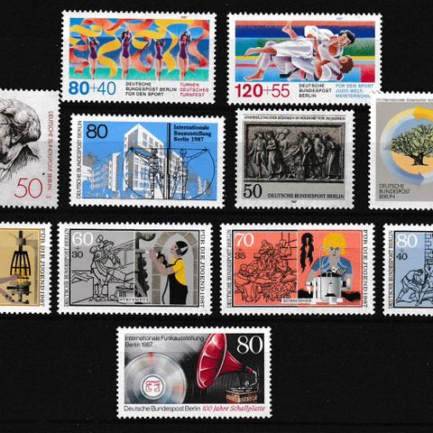 Tyskland Berlin 1987 - Lot komplette serier - postfrisk (T154)