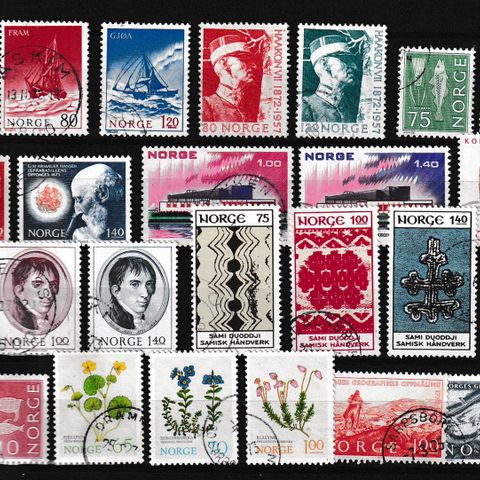 Norge 1972-74 - Lot stemplede frimerker  (N147)