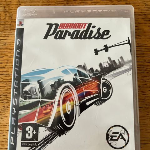 ps3 spill BURNOUT PARADISE barn bil