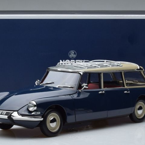 Citroen ID 19 Break - Orient Blue - 1967 modell Norev skala 1:18