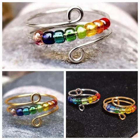 Rainbow anti-stress ring