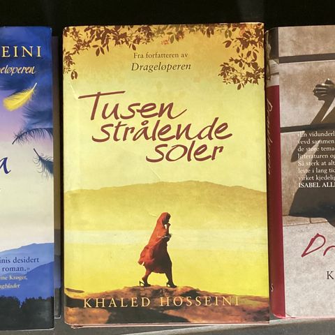 KHALED HOSSEINI-3 meget flotte bøker«DRAGELØPEREN» «TUSEN…» «OG FJELLENE..»