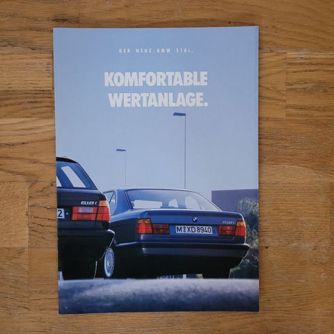 Brosjyre BMW 518i 1993 E34