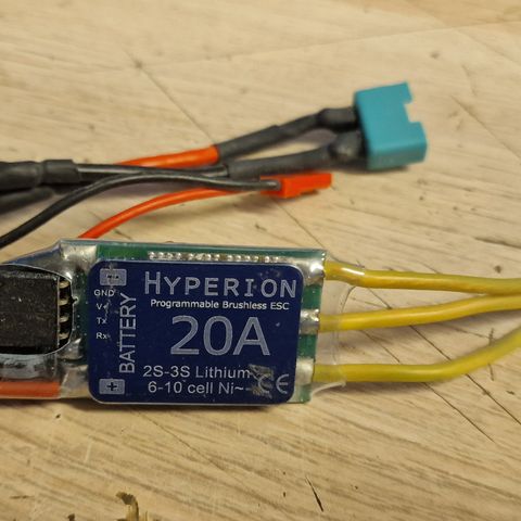 Hyperion 20 AMP børsteløs regulator ESC