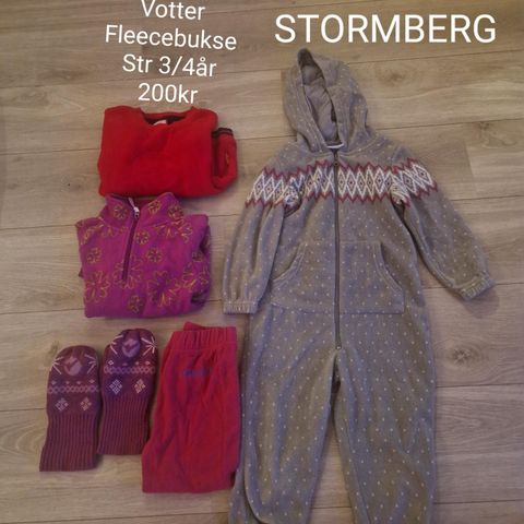 Fleece pakke 3-4år