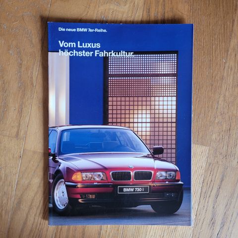 Brosjyre BMW 730i/740i/750i 1994