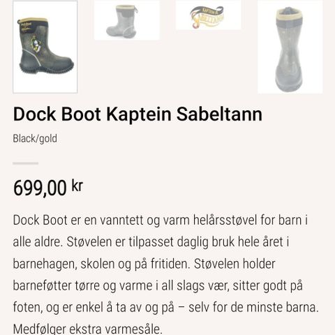 Dock Boot Kaptein Sabeltann