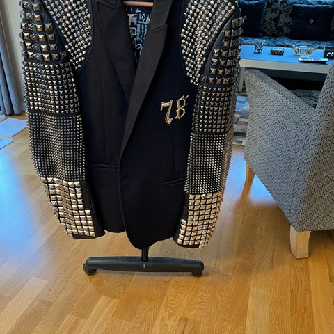 Litt brukt Philipp Plein denim jakke str m