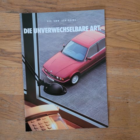 Brosjyre BMW 5-serien E34 1993 (utgave 2/1992)
