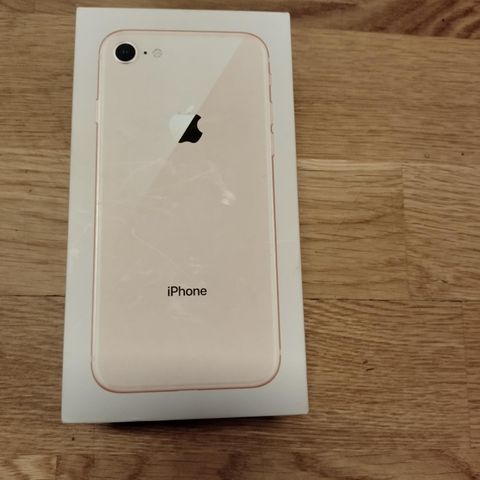 Original eske til iPhone 8(gul 64 GB)-kun eske som ny