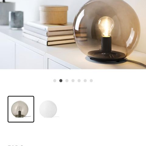Ikea Fado bordlampe