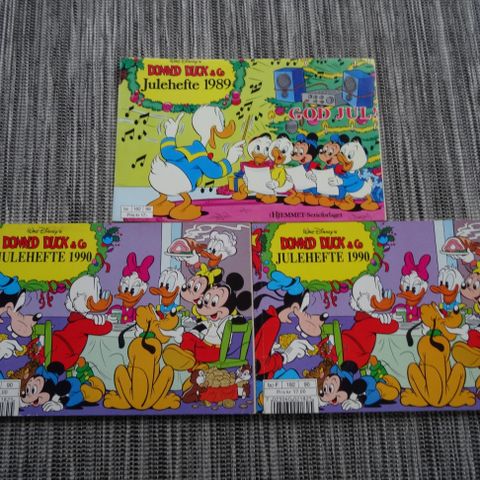 Donald Duck & Co Julehefte 1989 + 1990