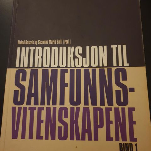 Introduksjon til samfunnsvitenskapene