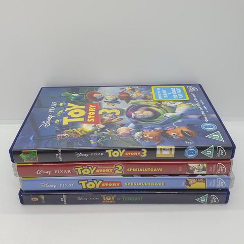 Toy Story 1-3 og Toy story of terror. Dvd