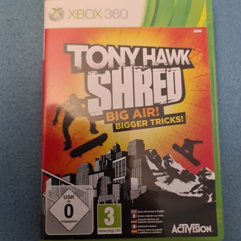 Tony Hawk Shred Big Air Big Tricks Xbox 360