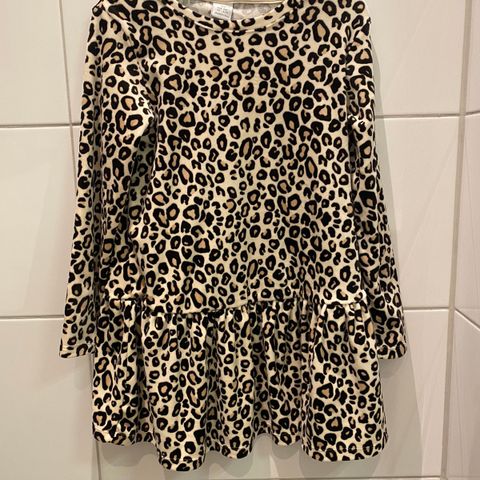 Leopard kjole str 122