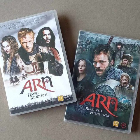 2 stk - DVD - arn - tempelridderen - riket ved veiens ende!