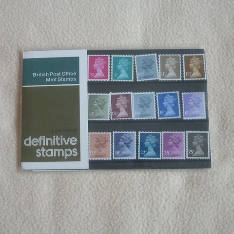 1978-1981 British Post Office Mint Stamps - Low value definitive stamps.