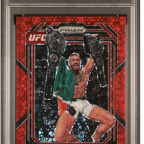 2023 Panini Prizm CONOR MCGREGOR Red 17/99 PSA 10 UFC