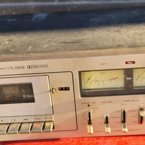 Vintage Sony Stereo Cassette Deck TC-206SD