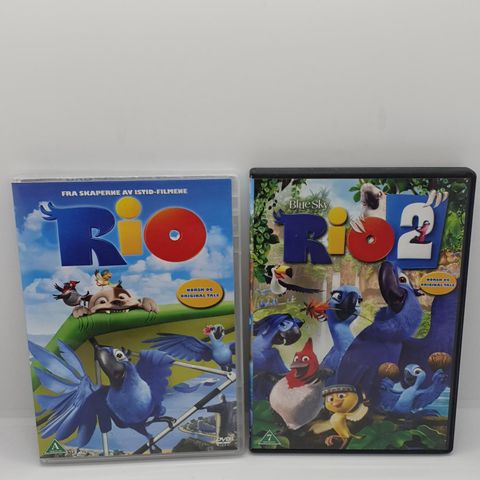 Rio 1 og 2. Dvd