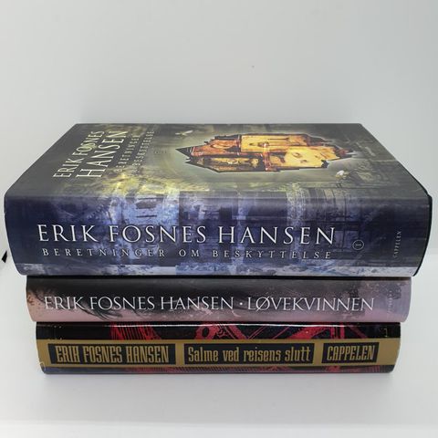 3 stk Erik Fosnes Hansen, hardcover bøker