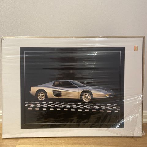 Ferrari Testarossa, Retroplakat 80-tallet