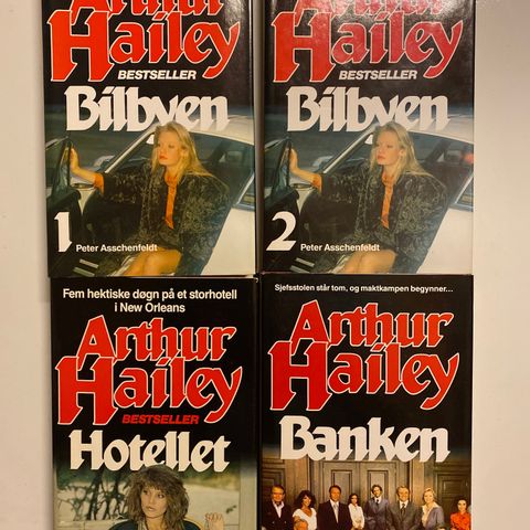 Arthur Hailey - 4 pack spenningsbøker