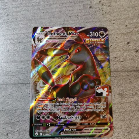 Pokemon kort TCG Umbreon VMAX League stamp