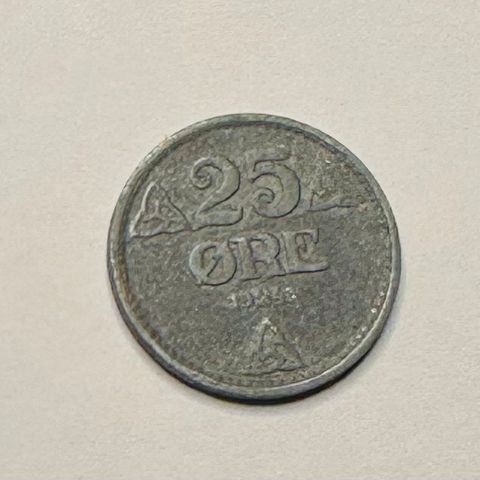 25 øre Zink 1943 (2676 AD)