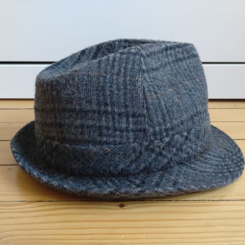 Impercorck Paris Trilby retro hatt i ull / silke str 55