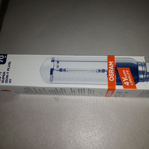 Osram Vialox Nav-T super   Son-T plus damplampe 70W E-27 sokkel