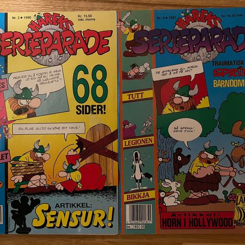 Serieparade tegneserie (1990, 1991)
